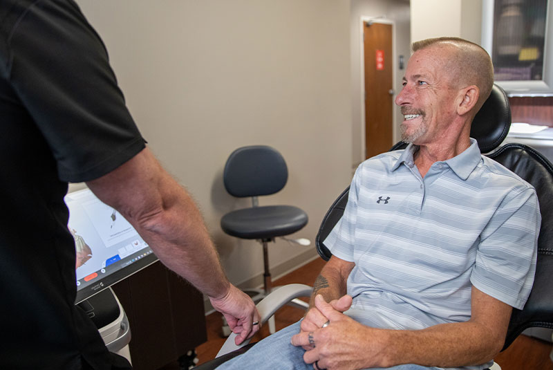 dental patient smiling
